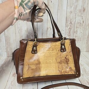 Beautiful Patricia Nash satchel featuring the signature vintage-inspired Italian